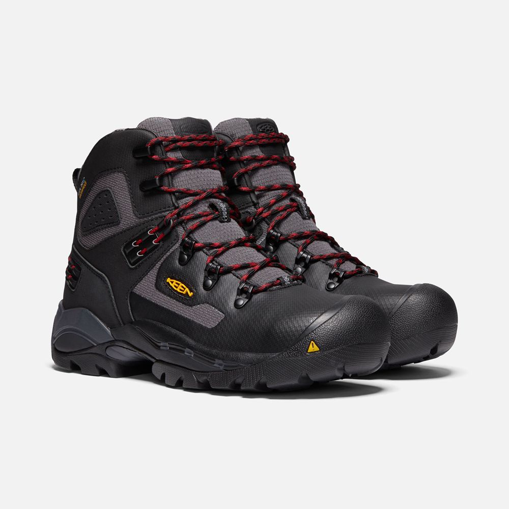 Keen Trekking Bot Erkek Siyah - St. Paul 6\" Wp (Carbon-Fiber Toe) - Türkiye VDGZ50391